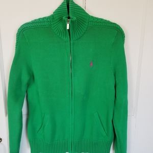 Ralph Lauren Sport 100% Cotton Full-zip Sweater